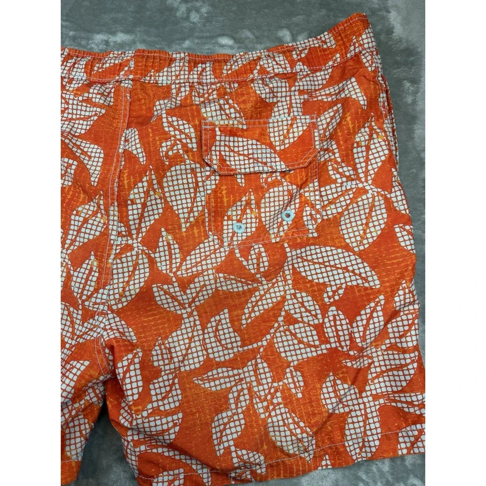 Tommy Bahama Relax Swim Suit Mens X Large Shorts‎ Trunks Leaf Tropical Liner